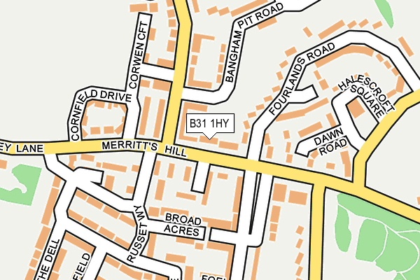 B31 1HY map - OS OpenMap – Local (Ordnance Survey)