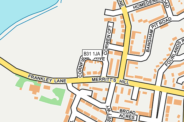 B31 1JA map - OS OpenMap – Local (Ordnance Survey)