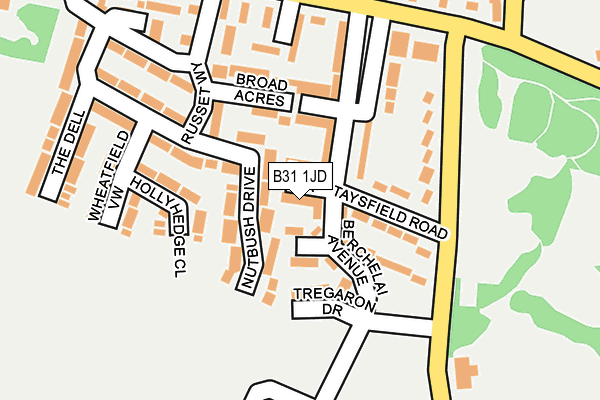 B31 1JD map - OS OpenMap – Local (Ordnance Survey)