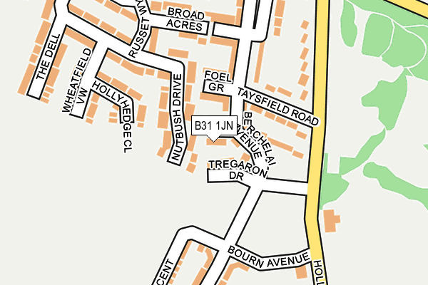 B31 1JN map - OS OpenMap – Local (Ordnance Survey)