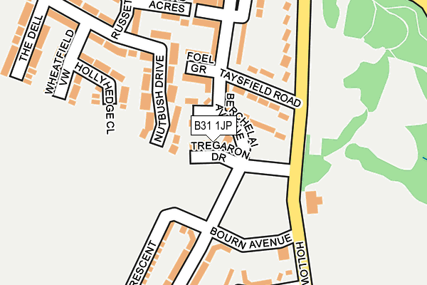 B31 1JP map - OS OpenMap – Local (Ordnance Survey)