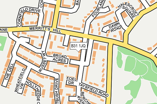 B31 1JQ map - OS OpenMap – Local (Ordnance Survey)