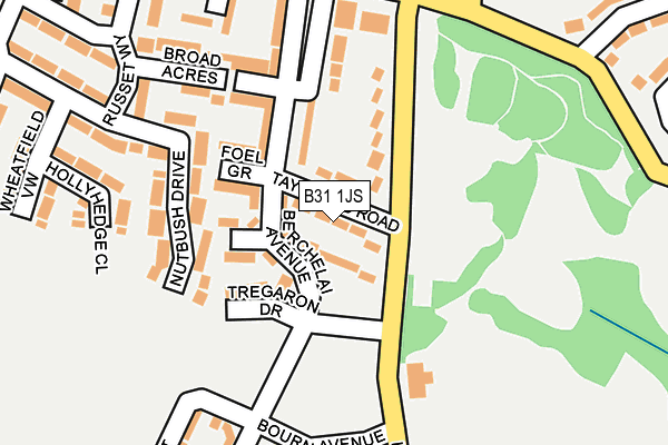 B31 1JS map - OS OpenMap – Local (Ordnance Survey)