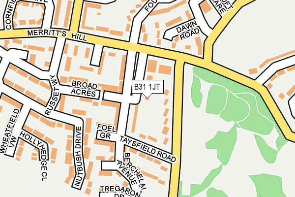 B31 1JT map - OS OpenMap – Local (Ordnance Survey)