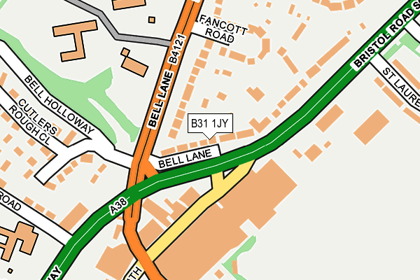 B31 1JY map - OS OpenMap – Local (Ordnance Survey)