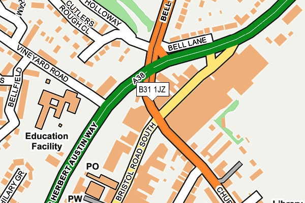 B31 1JZ map - OS OpenMap – Local (Ordnance Survey)