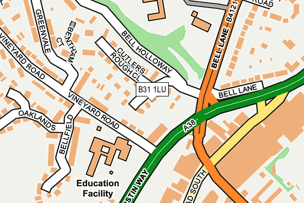 B31 1LU map - OS OpenMap – Local (Ordnance Survey)