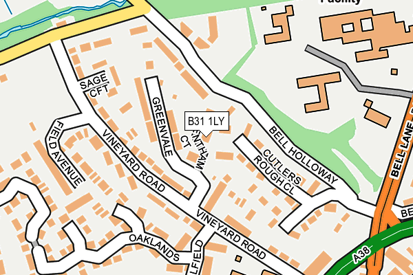 B31 1LY map - OS OpenMap – Local (Ordnance Survey)