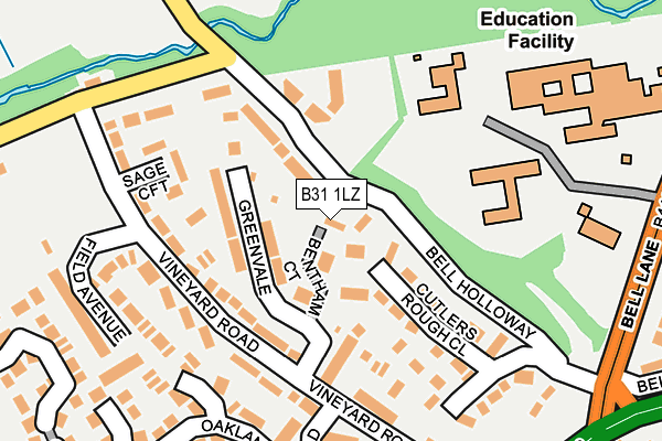 B31 1LZ map - OS OpenMap – Local (Ordnance Survey)