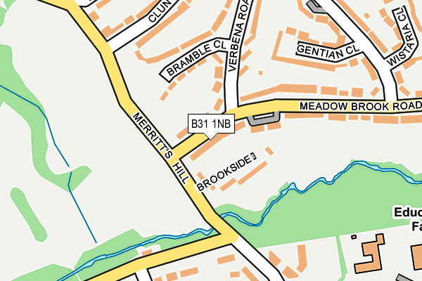 B31 1NB map - OS OpenMap – Local (Ordnance Survey)