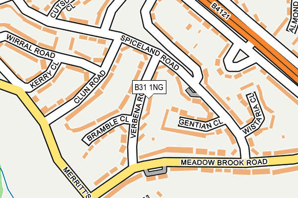 B31 1NG map - OS OpenMap – Local (Ordnance Survey)