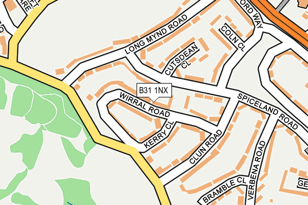 B31 1NX map - OS OpenMap – Local (Ordnance Survey)