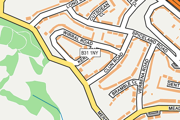 B31 1NY map - OS OpenMap – Local (Ordnance Survey)