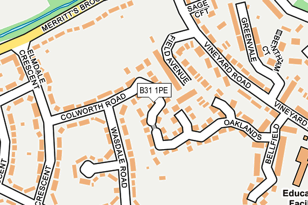 B31 1PE map - OS OpenMap – Local (Ordnance Survey)