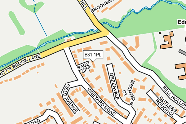 B31 1PL map - OS OpenMap – Local (Ordnance Survey)