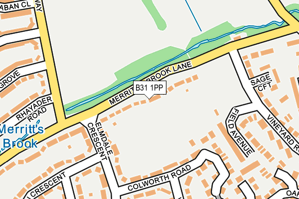 B31 1PP map - OS OpenMap – Local (Ordnance Survey)