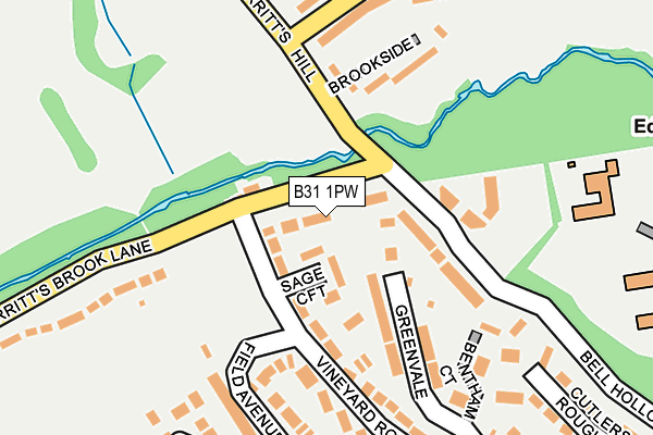 B31 1PW map - OS OpenMap – Local (Ordnance Survey)
