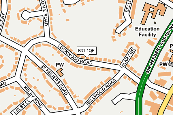 B31 1QE map - OS OpenMap – Local (Ordnance Survey)