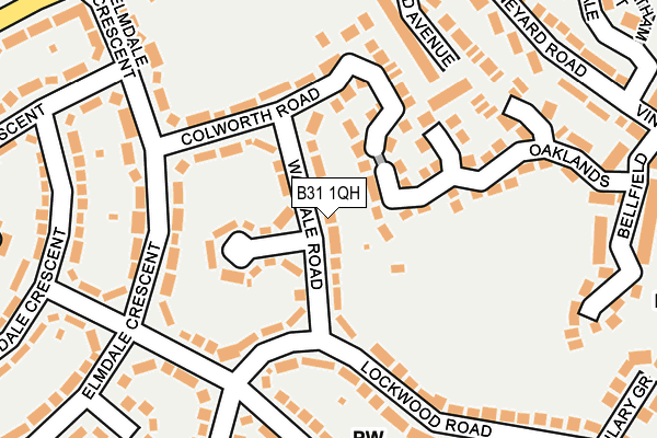 B31 1QH map - OS OpenMap – Local (Ordnance Survey)