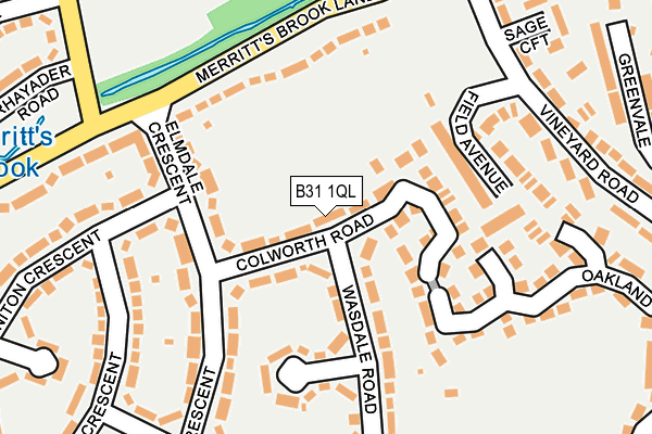 B31 1QL map - OS OpenMap – Local (Ordnance Survey)