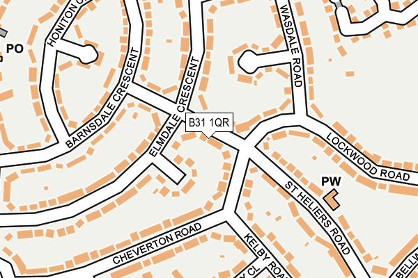 B31 1QR map - OS OpenMap – Local (Ordnance Survey)