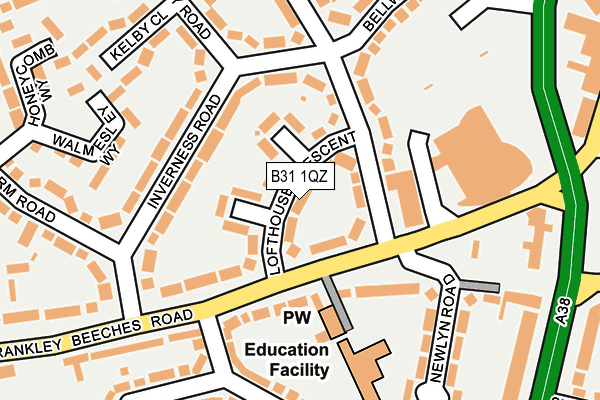 B31 1QZ map - OS OpenMap – Local (Ordnance Survey)