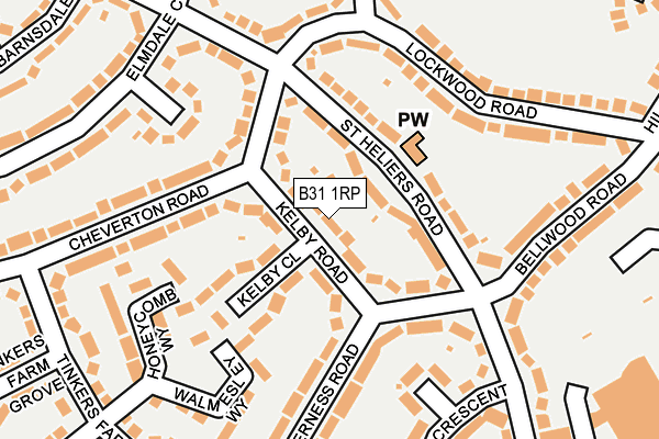 B31 1RP map - OS OpenMap – Local (Ordnance Survey)