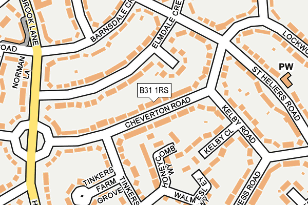 B31 1RS map - OS OpenMap – Local (Ordnance Survey)