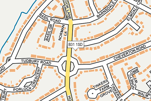 B31 1SD map - OS OpenMap – Local (Ordnance Survey)