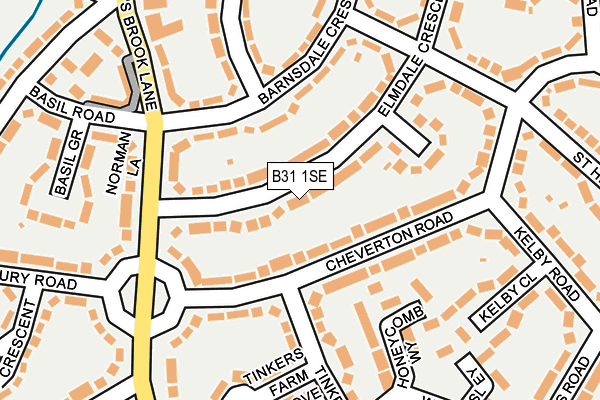 B31 1SE map - OS OpenMap – Local (Ordnance Survey)