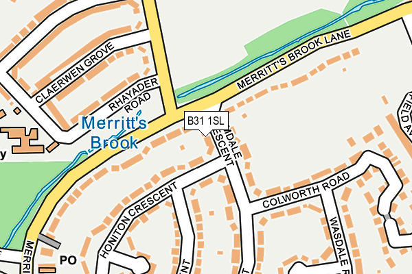 B31 1SL map - OS OpenMap – Local (Ordnance Survey)