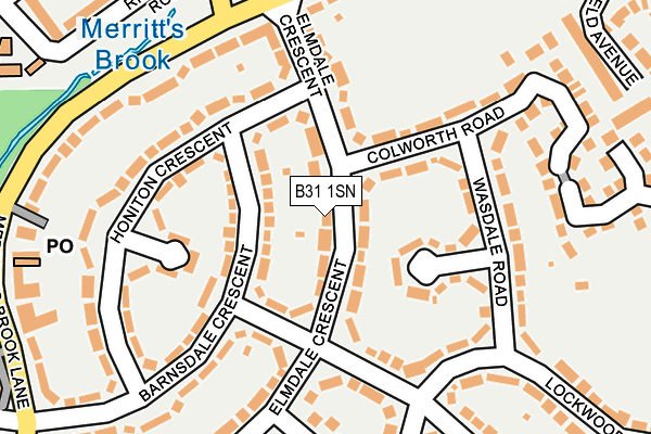 B31 1SN map - OS OpenMap – Local (Ordnance Survey)