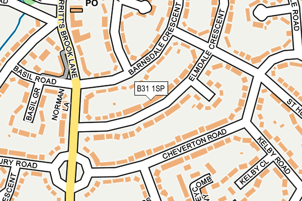 B31 1SP map - OS OpenMap – Local (Ordnance Survey)
