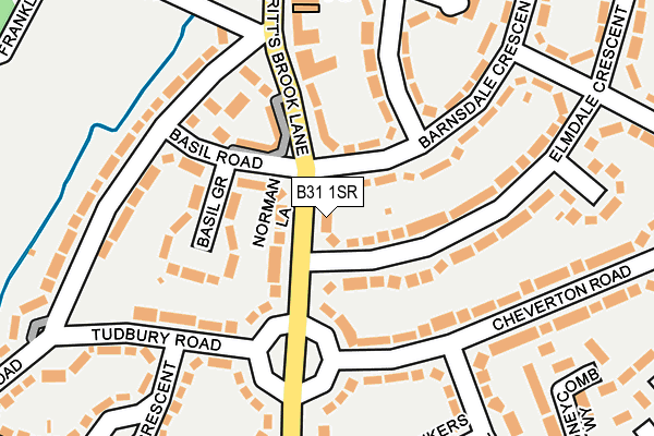 B31 1SR map - OS OpenMap – Local (Ordnance Survey)