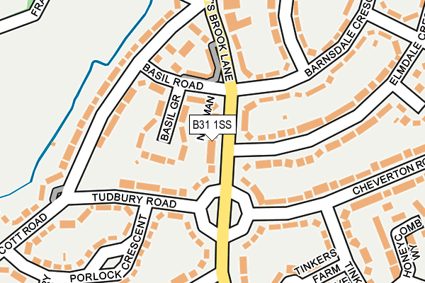 B31 1SS map - OS OpenMap – Local (Ordnance Survey)