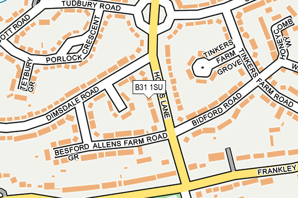 B31 1SU map - OS OpenMap – Local (Ordnance Survey)
