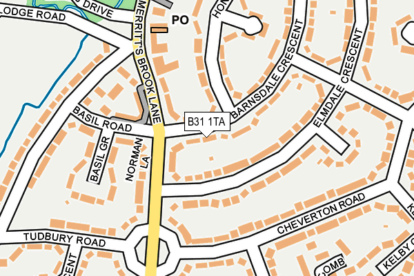 B31 1TA map - OS OpenMap – Local (Ordnance Survey)