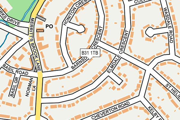 B31 1TB map - OS OpenMap – Local (Ordnance Survey)