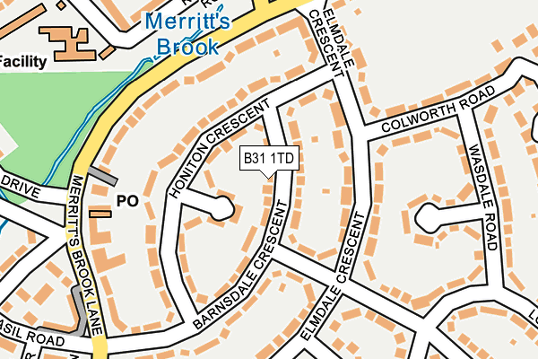 B31 1TD map - OS OpenMap – Local (Ordnance Survey)