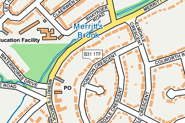 B31 1TF map - OS OpenMap – Local (Ordnance Survey)