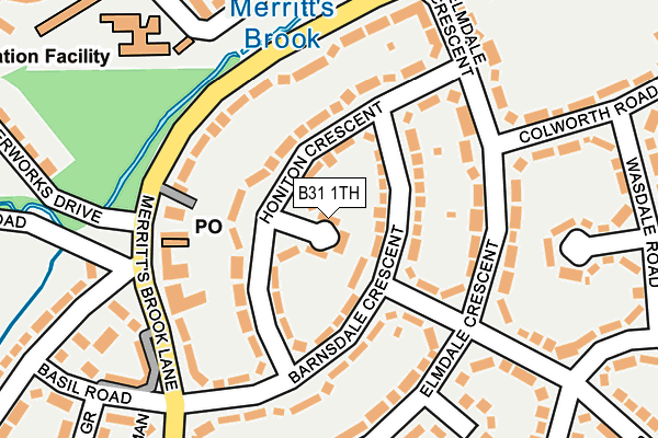 B31 1TH map - OS OpenMap – Local (Ordnance Survey)