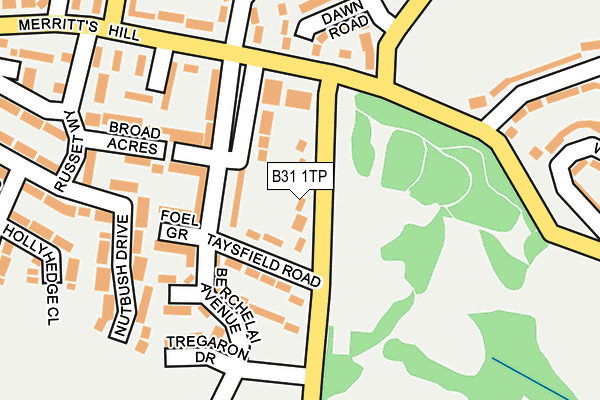 B31 1TP map - OS OpenMap – Local (Ordnance Survey)