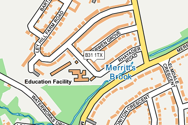 B31 1TX map - OS OpenMap – Local (Ordnance Survey)