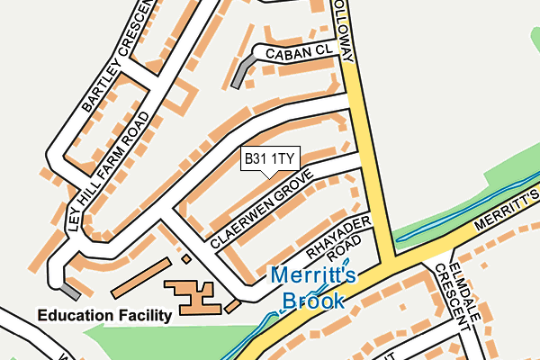 B31 1TY map - OS OpenMap – Local (Ordnance Survey)