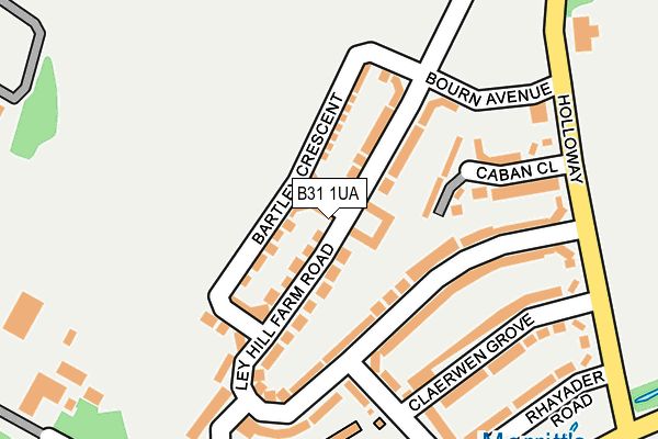 B31 1UA map - OS OpenMap – Local (Ordnance Survey)