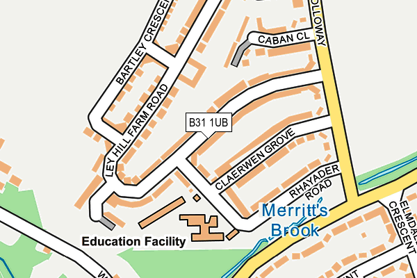 B31 1UB map - OS OpenMap – Local (Ordnance Survey)