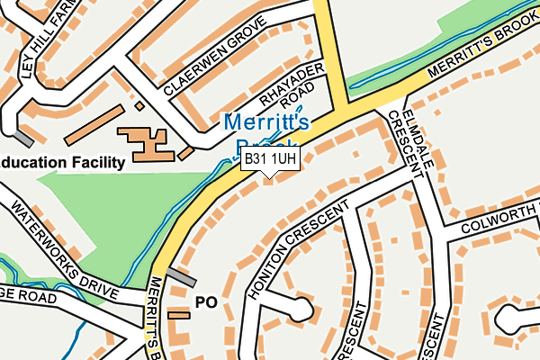 B31 1UH map - OS OpenMap – Local (Ordnance Survey)