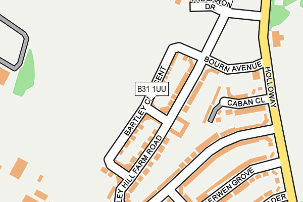 B31 1UU map - OS OpenMap – Local (Ordnance Survey)