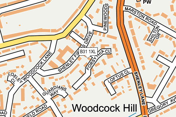 B31 1XL map - OS OpenMap – Local (Ordnance Survey)