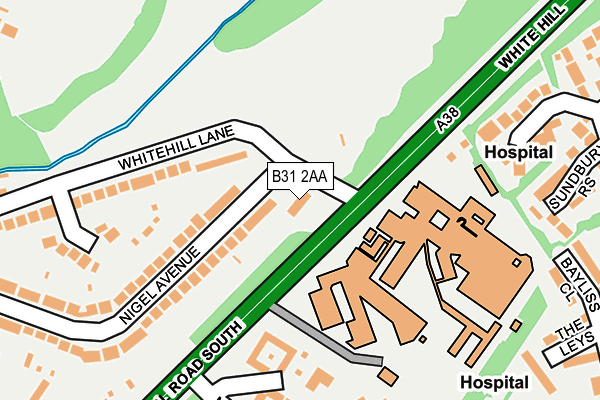 B31 2AA map - OS OpenMap – Local (Ordnance Survey)
